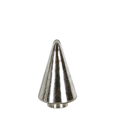 Mercury Glass Cone Tree Small Silver