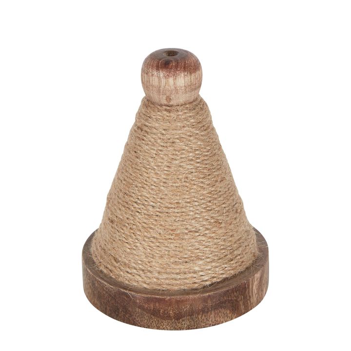 Jute Cord On Wooden Triange Spool Natural 10m