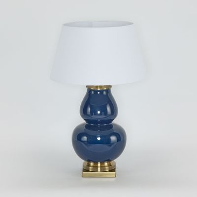 Matisse Ceramic Midnight Blue Table Lamp & Shade