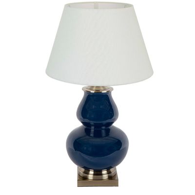 Matisse Ceramic Table Lamp Base Midnight Blue