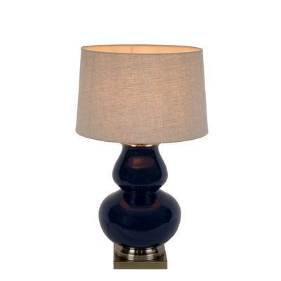 Matisse Ceramic Table Lamp Base Midnight Blue