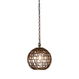 Mondrian Small - Antique Brass - Small Ball Geometric Pendant Light