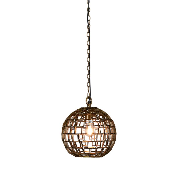 Mondrian Ceiling Pendant Small Antique Brass