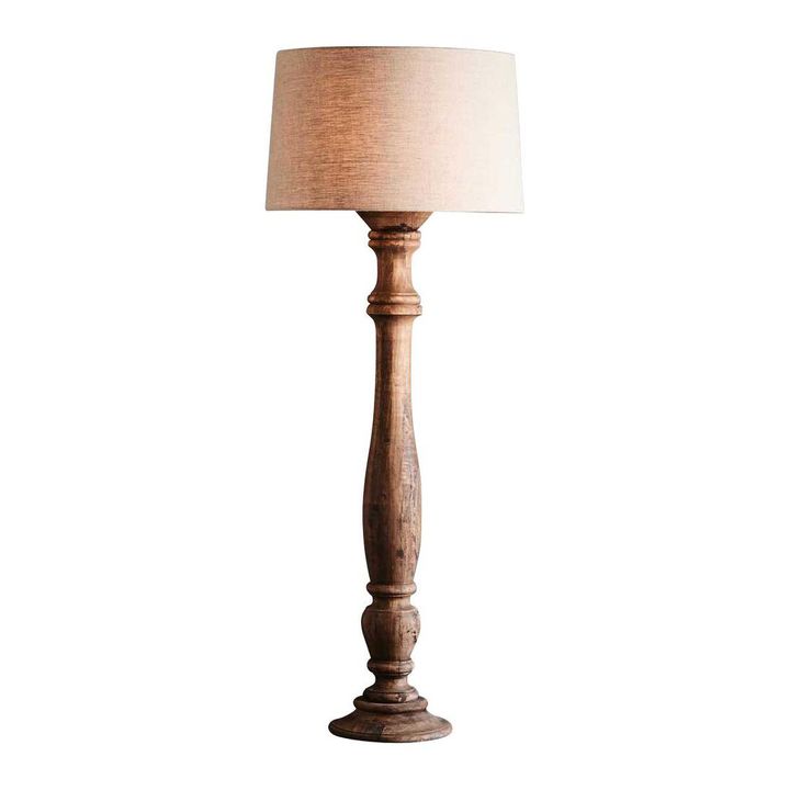 Candela Floor Lamp Base Large Dark Natural- Base Only
