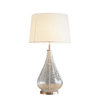 Lustre Teardrop Table Lamp Base Clear- Base Only
