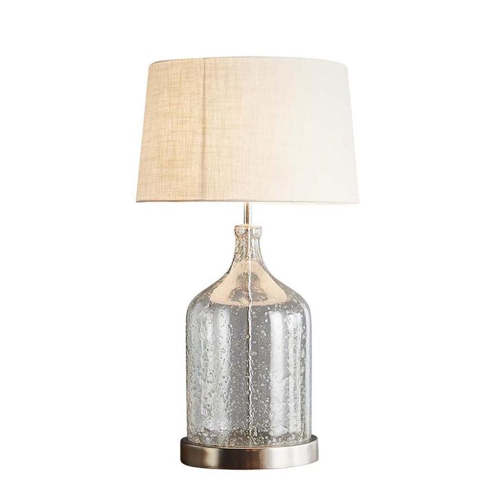 Lustre Flagon Table Lamp Base Clear- Base Only
