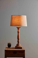 Candela Table Lamp Base Small Dark Natural