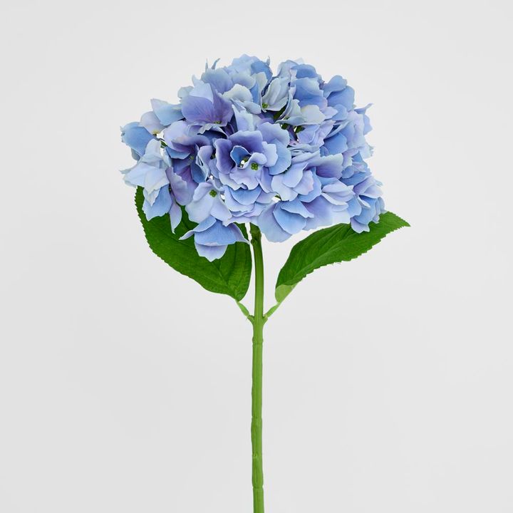 Hydrangea Stem Soft Touch 50cm Blue