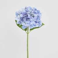 Hydrangea Stem Soft Touch 50cm Blue