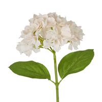 Hydrangea Stem Soft Touch 50cm White Pink