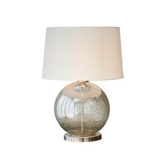 Lustre Ball Table - Pale Green - Stone Effect Glass Ball Table Lamp