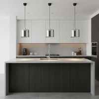 Portofino Ceiling Pendant Medium Shiny Nickel