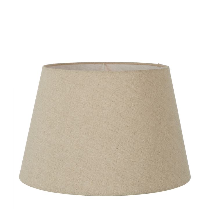 Linen Taper Lamp Shade Large Dark Natural