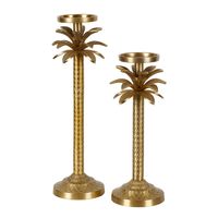 Raffles Palm Candle Stick Gold Medium