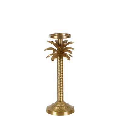 Raffles Palm Candle Stick Gold Small