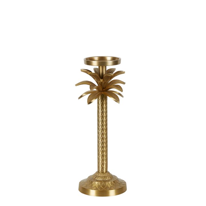 Raffles Palm Candle Stick Gold Small