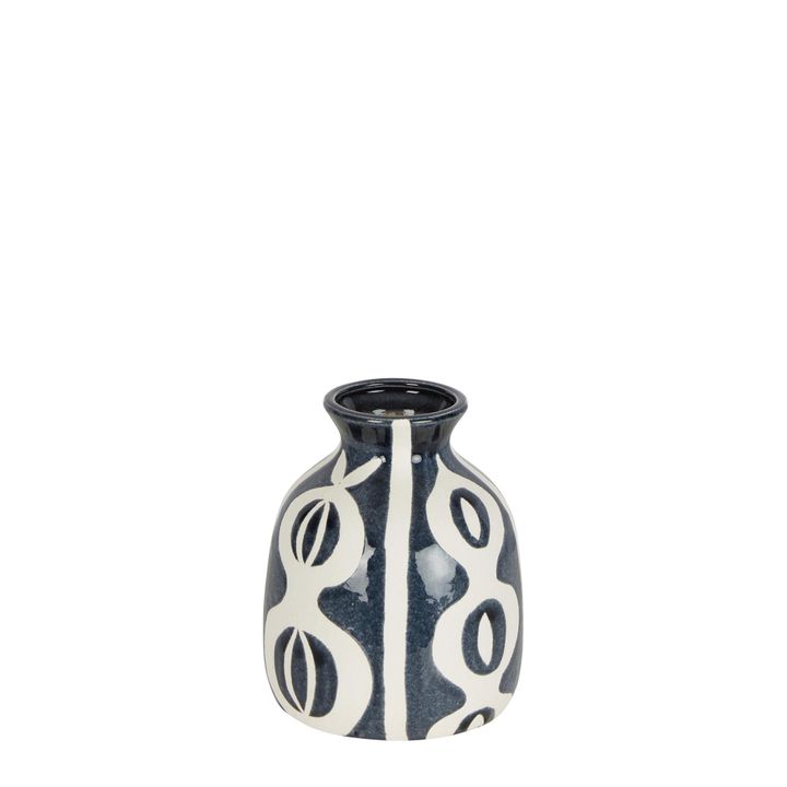 Indie Ceramic Vase Blue Small