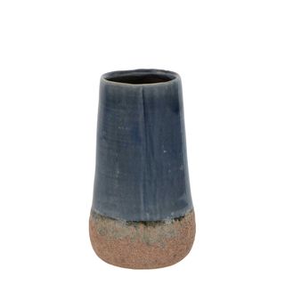 Dip Dye Ceramic Pot Tall Blue