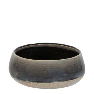 Dip Dye Ceramic Pot Small Grey