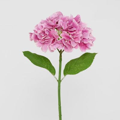 Hydrangea Stem Soft Touch 50cm Dark Pink