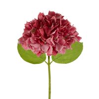 Hydrangea Stem Soft Touch 50cm Dark Pink