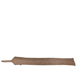 Gingham Draught Stopper Earth Brown