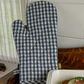 Gingham Oven Glove Blueberry