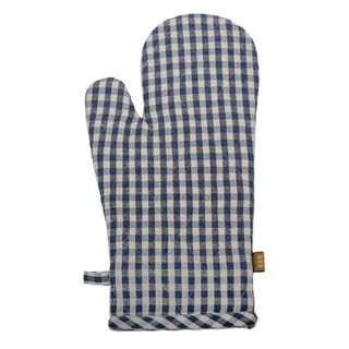 Gingham Oven Glove Blueberry