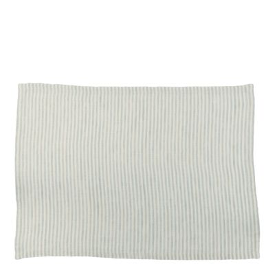 Linen Stripe Placemat Sky Grey