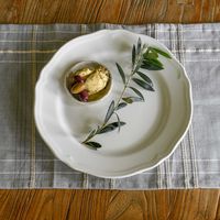 Textured Check Placemat Ash