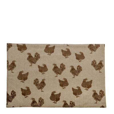 Henrietta Placemat Set Of 4  Earth Brown