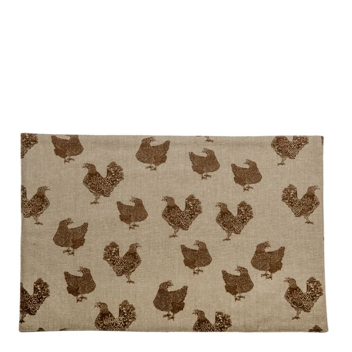 Henrietta Placemat Set Of 4  Earth Brown