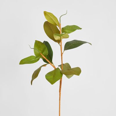 Autumn Magnolia Leaf Spray Stem 70cm