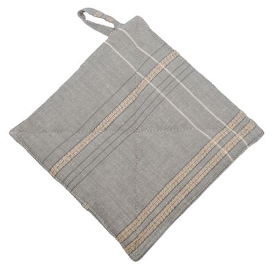 Textured Check Pot Holder Ash