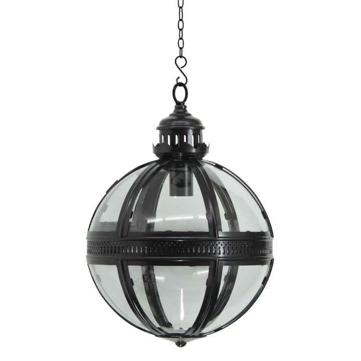 Saxon Ceiling Pendant Small Black