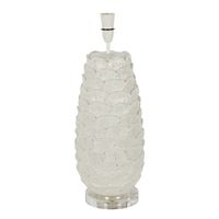 ThurnTree Coral Ceramic Table Lamp Base White