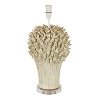 Staghorn Coral Ceramic Table Lamp Base White