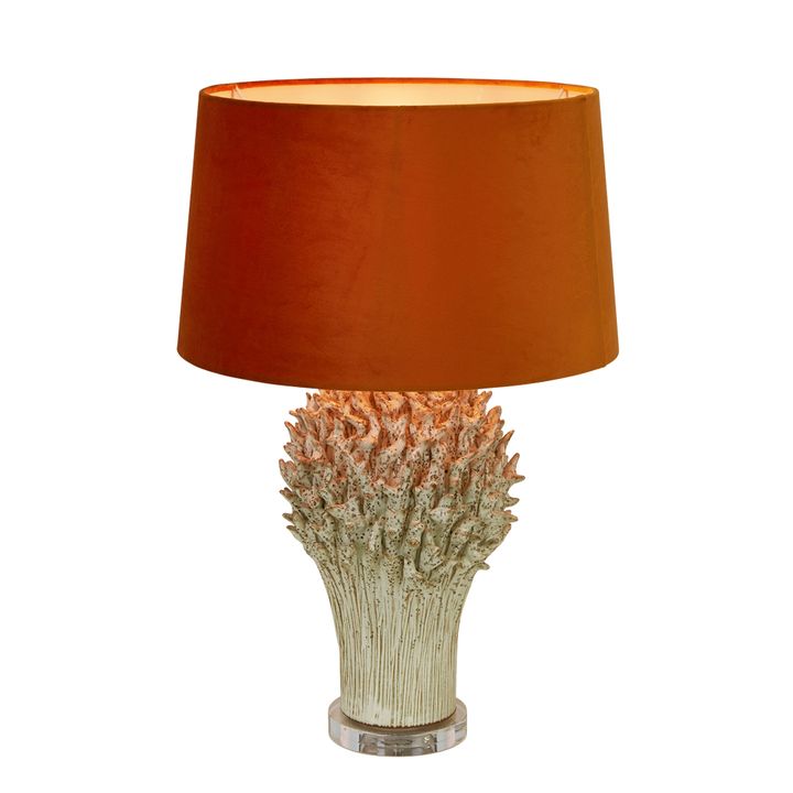 Staghorn Coral Ceramic Table Lamp Base White