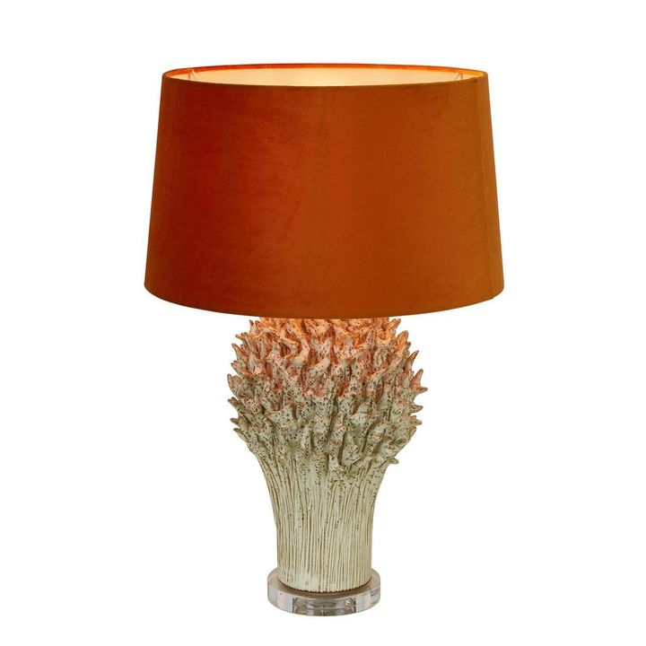 Staghorn Coral Ceramic Table Lamp Base White- Base Only