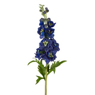 Delphinium Flower Real Touch Stem 70cm Dark Blue