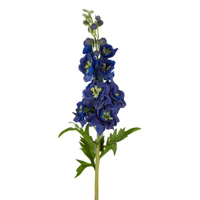 Delphinium Flower Real Touch Stem 70cm Dark Blue