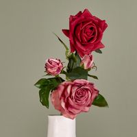 Belle Real Touch Rose Stem 65cm Red