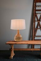 Sarod Table Lamp Base Dark Natural