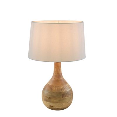 Sarod Table Lamp Base Dark Natural