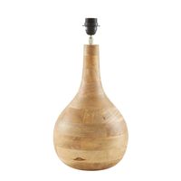 Sarod Table Lamp Base Dark Natural