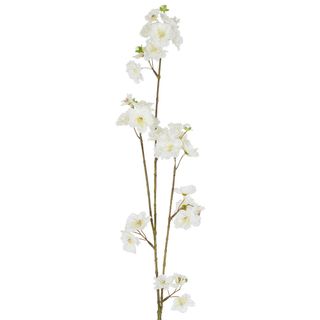 Blossom Spray White Green 84cm