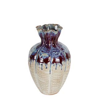 Indigo Ceramic Vase Blue