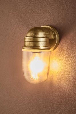 Nautical Outdoor Wall Light Brass