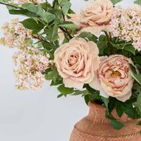 Peony Flower Real Touch Stem Pink Large