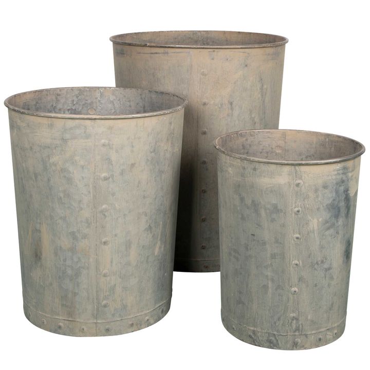 Austen Zinc Pots Set of 3